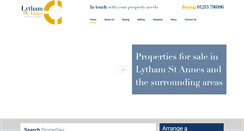 Desktop Screenshot of lythamestateagents.co.uk